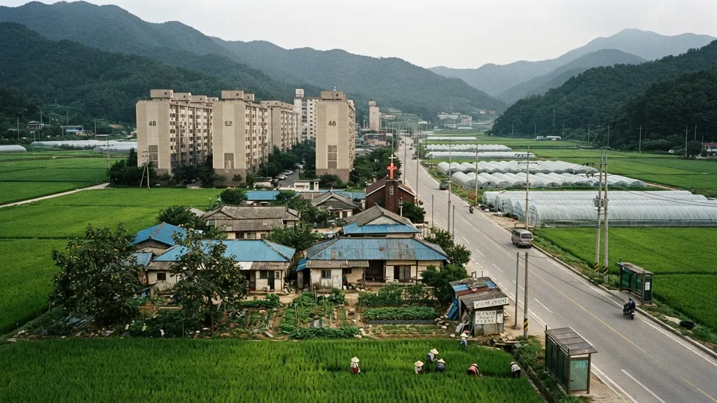 The AI-generated scene for 2026-07-21, depicting Sangju, South Korea.