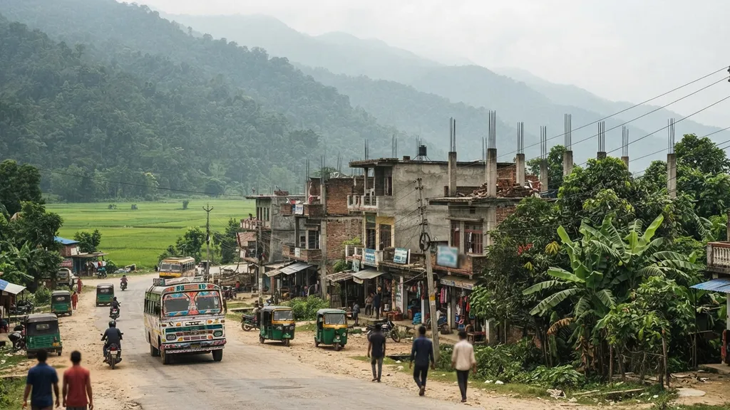 The AI-generated scene for 2026-07-22, depicting Butwal, Nepal.