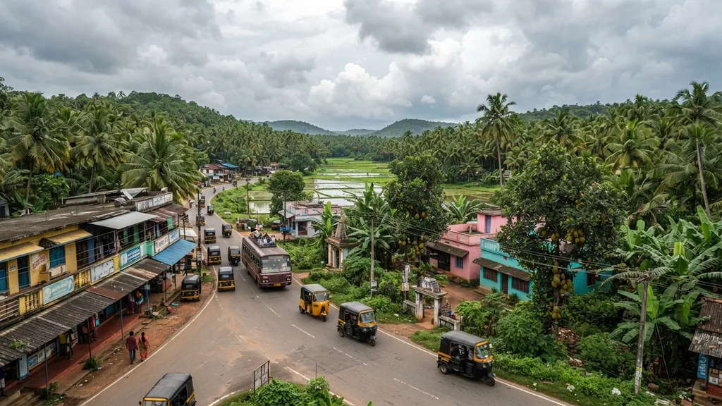 The AI-generated scene for 2026-07-23, depicting Kurunegala, Sri Lanka.
