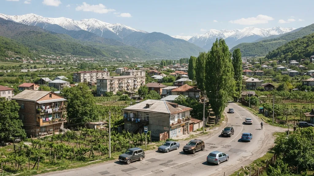 The AI-generated scene for 2026-07-26, depicting Gori, Georgia.