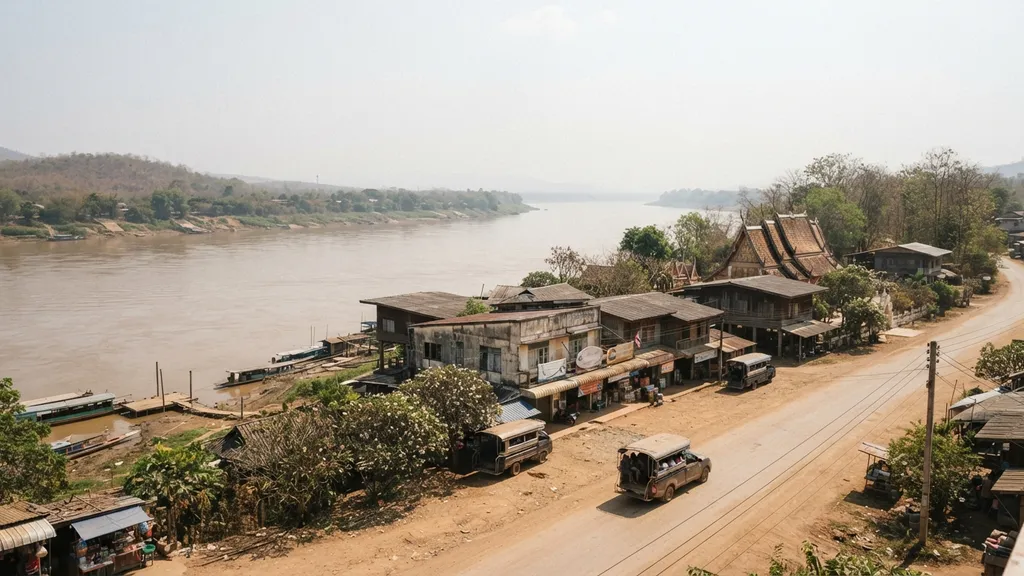 The AI-generated scene for 2026-07-28, depicting Savannakhet, Laos.