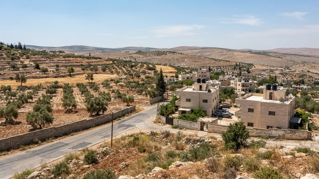 The AI-generated scene for 2026-08-13, depicting Irbid, Jordan.