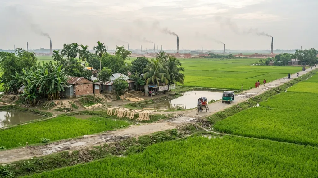 The AI-generated scene for 2026-08-16, depicting Bogura, Bangladesh.