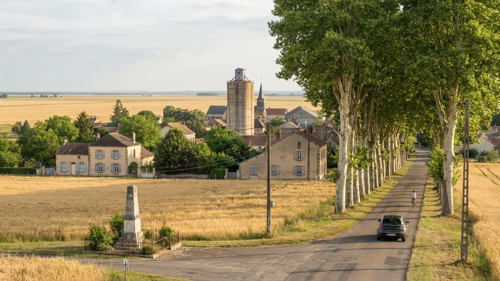 The AI-generated scene for 2026-09-04, depicting Artenay, France.