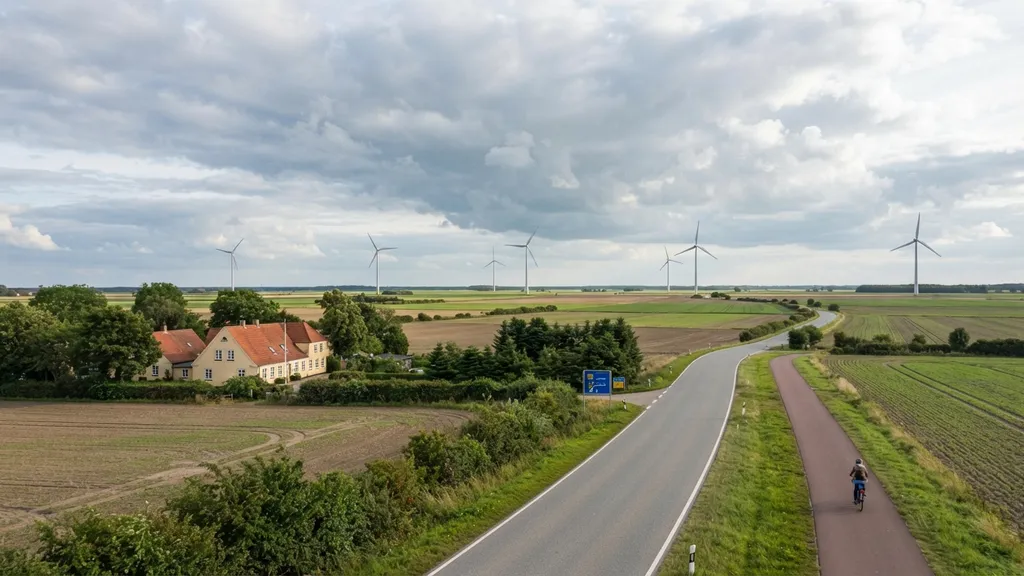 The AI-generated scene for 2026-09-07, depicting Vinderup, Denmark.